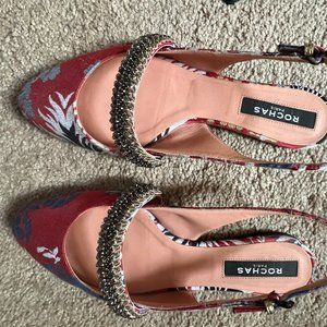 Rochas sling back shoes